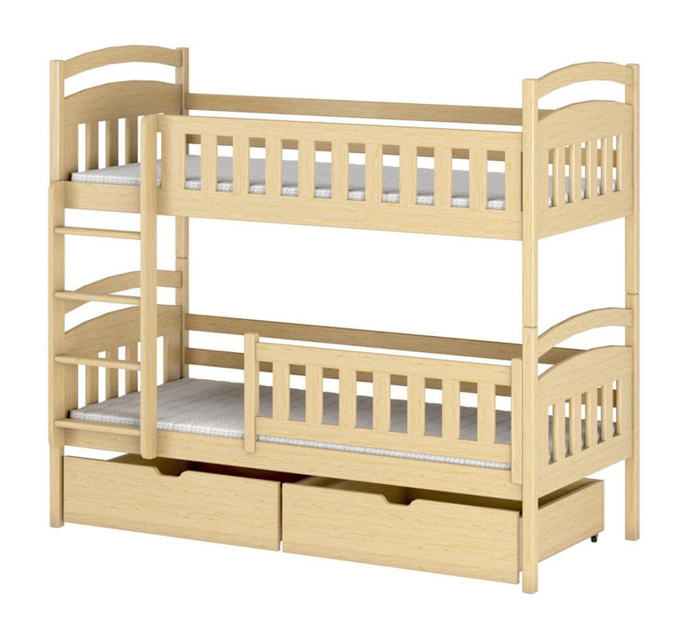 Veneti Detská posteľ so zásuvkami BIBI - 80x160, borovica